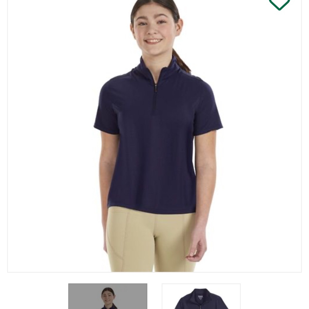 Dover kids Coolblast 100 kids’ short sleeve sun shirt Navy Large riding top